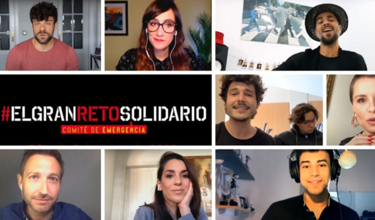 ‘El Gran Reto Solidario’ reune a más de 100 artistas entre cantantes, influencers y presentadores de televisión