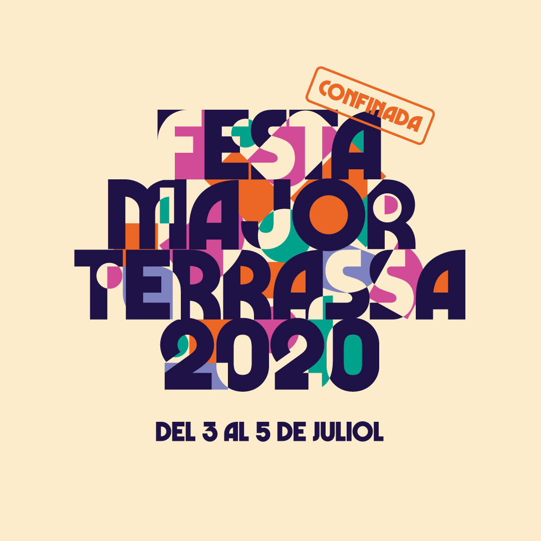 Cartel de la Fiesta Mayor de Terrassa 2020. Fuente: festamajorterrassa.cat