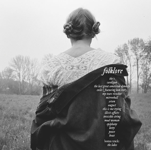TrackList del nuevo álbum de Tayllor Swift 'Folklore'. | Fuente: Instagram