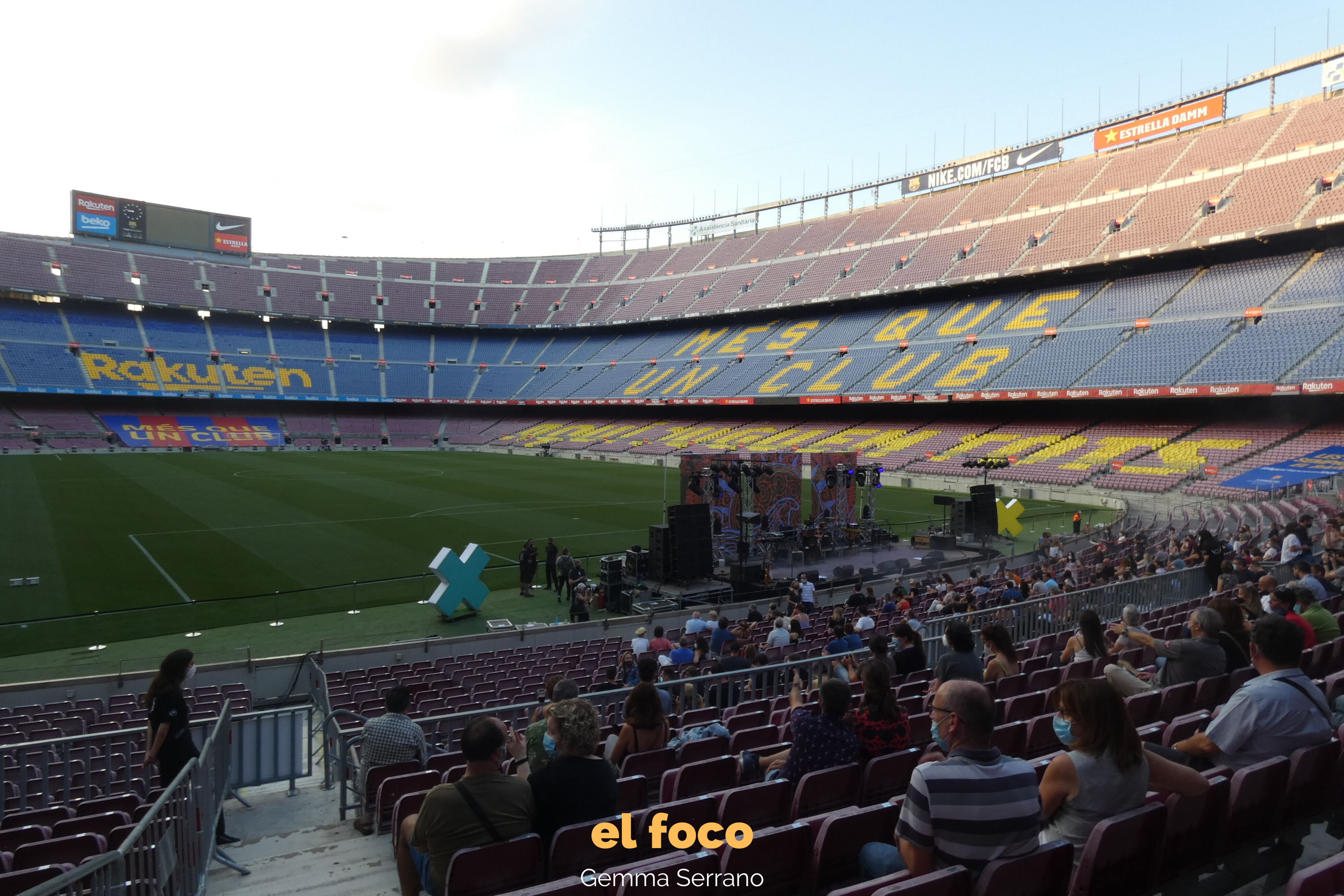 El Camp Nou volvió a abrir sus puertas para celebrar el concierto de Sopa de Cabra en el Cruïlla XXS. | Fuente: Gemma Serrano