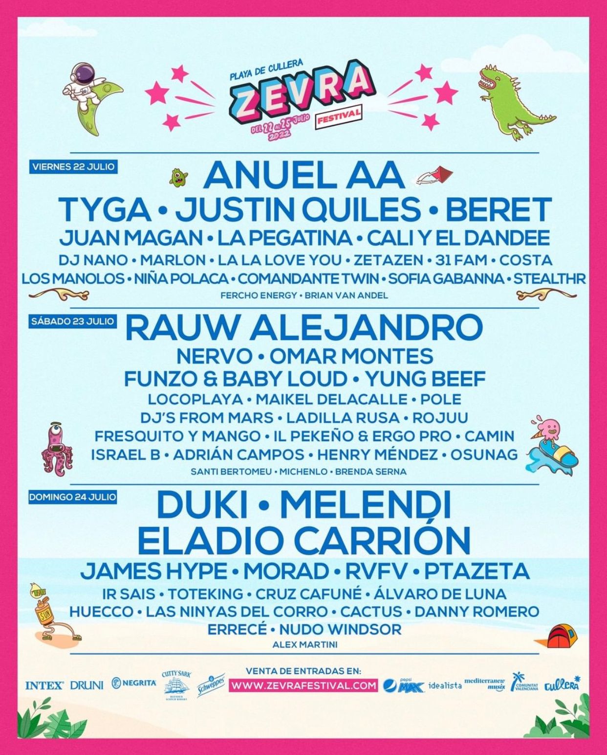 Cartel oficial del Zevra Festival 2022.