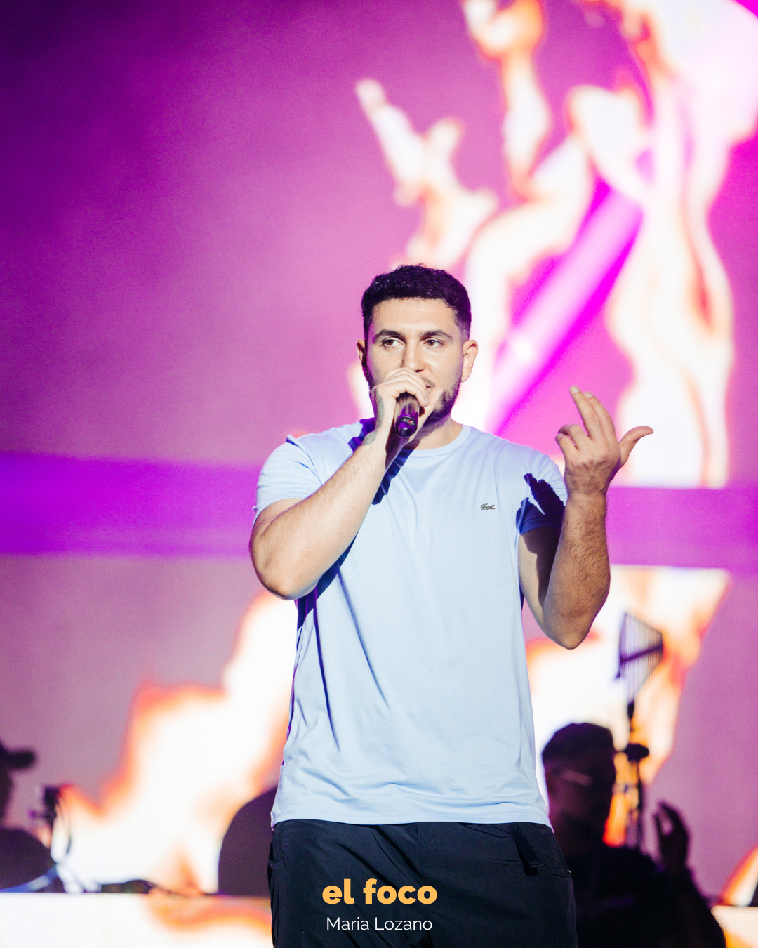 Omar Montes durante su actuación en el Zevra Festival 2023. Foto: Maria Lozano.
