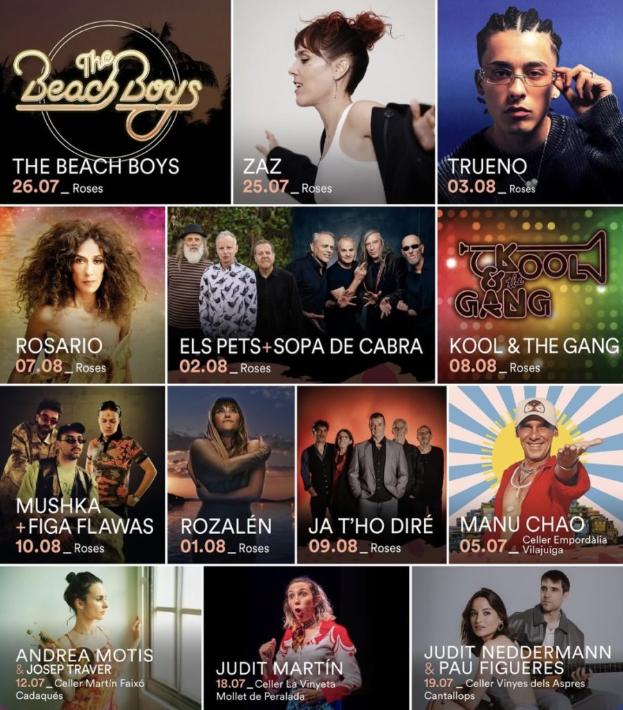 Cartel de Sons Del Món con los diferentes artistas que se subirán al escenario / Fuente: @sonsdelmon (Instagram)