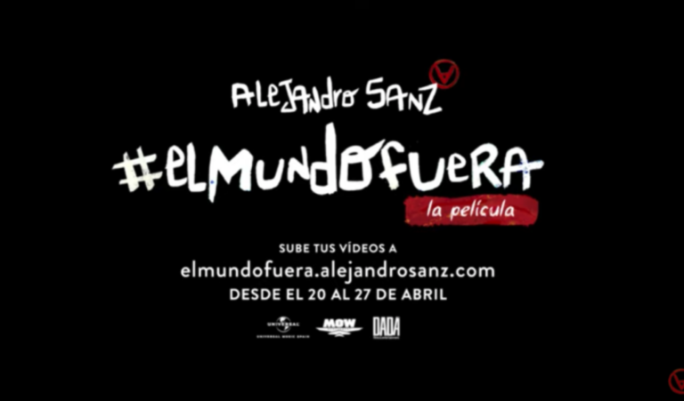 Alejandro Sanz invita a sus fans a participar en ‘El Mundo Fuera, La Película’