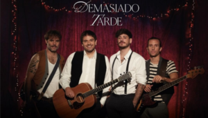 Póster del single Demasiado Tarde donde aparecen Despistaos, Cepeda y Martín de Dvicio