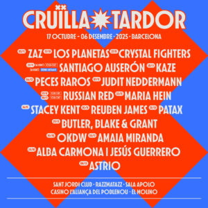 Cruïlla Tardor 2025: Más de 15 Conciertos Imperdibles en Barcelona de Octubre a Diciembre