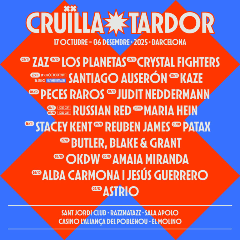 Cruïlla Tardor 2025: Más de 15 Conciertos Imperdibles en Barcelona de Octubre a Diciembre